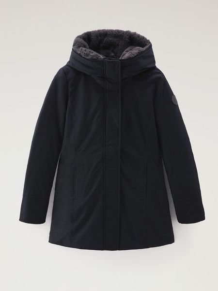 Woolrich Parka puchowa "Boulder" w kolorze granatowym rozmiar: S. Niebieskie parki Woolrich, s, z puchu, bez kaptura. Za 2,295.35 zł.
