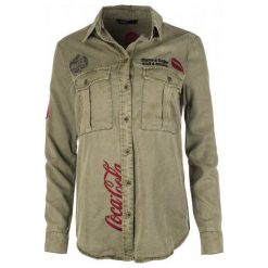 Desigual Koszula Damska Coca Cola Xs Khaki. Koszule Desigual. W wyprzedaży za 377.00 zł.
