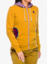 Bluza z kapturem damska E9 Bea. Żółte bluzy E9, l, z aplikacjami, z bawełny, z kapturem. Za 395.99 zł.