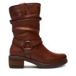 Botki Pikolinos. Brązowe botki Pikolinos, bez wzorów, bez obcasa, na płaskiej podeszwie, bez zapięcia. Za 879.99 zł.