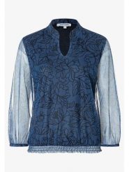 More & More Bluzka w kolorze granatowo-czarnym rozmiar: 46. Niebieskie bluzki More & More, bez wzorów, bez kołnierzyka, bez ramiączek. Za 164.95 zł.