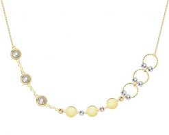 Złoty naszyjnik z cyrkoniami. Żółte naszyjniki Apart, z cyrkonią, złote. Za 1,699.00 zł.