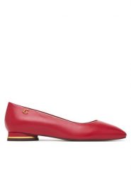 Coccinelle Baleriny C-Everyday Smo E4 U1L 19 01 01 Czerwony. Czerwone baleriny Coccinelle, bez wzorów, ze skóry, bez obcasa. Za 899.99 zł.