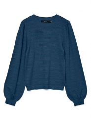 Vero Moda Sweter w kolorze niebieskim rozmiar: S. Niebieskie swetry Vero Moda, s, bez wzorów, bez ramiączek. Za 78.84 zł.