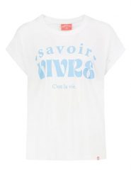 Eight2Nine Koszulka w kolorze białym rozmiar: XS. Białe bluzki Eight2Nine, xs, bez wzorów, z bawełny, bez kołnierzyka, bez ramiączek. Za 52.30 zł.