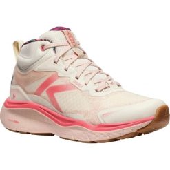 KEEN Leiki Mid WP damskie Birch/Cameo Rose – wodoodporne buty trekkingowe 38. Białe trekkingi Keen. Za 518.99 zł.