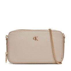 Torebka Calvin Klein. Brązowe torebki klasyczne Calvin Klein, bez wzorów, bez dodatków. Za 349.99 zł.