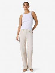 Noisy may Dżinsy "Yolanda" - Regular fit - w kolorze beżowym rozmiar: W27/L30. Brązowe jeansy Noisy may, l, z aplikacjami. Za 114.17 zł.