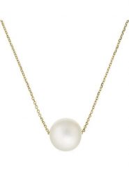 L instant d Or Złoty naszyjnik "Single pearl" z zawieszką - dł. 43 cm rozmiar: onesize. Białe naszyjniki L instant d Or, z perłą, złote. Za 741.95 zł.