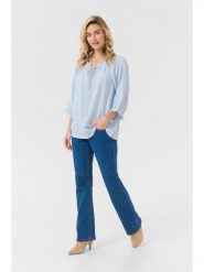 Cream Bluzka w kolorze błękitnym rozmiar: 42. Niebieskie bluzki Cream, bez wzorów, z wiskozy, bez kołnierzyka, bez ramiączek. Za 59.95 zł.