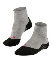 Skarpetki damskie Falke TK5 Short. Szare skarpety Falke, bez wzorów, z poliamidu. Za 151.00 zł.