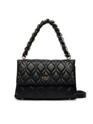 Guess Torebka Maxine HWQG97 33200 Czarny. Czarne torebki klasyczne Guess, z aplikacjami, ze skóry, bez dodatków. Za 584.99 zł.