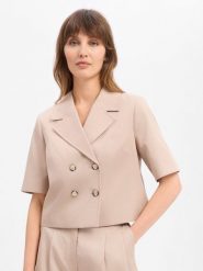 More & More Krótka marynarka Kobiety Lyocell beżowy|szary, 46. Brązowe marynarki i żakiety More & More, bez wzorów, z lyocellu, eleganckie. Za 429.95 zł.