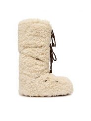 Moon Boot Śniegowce 80D1403070 Beżowy. Brązowe trapery i śniegowce Moon Boot, z materiału. Za 1,499.00 zł.