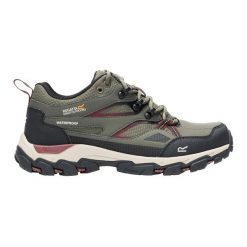 Damskie buty do chodzenia Holcombe III Low. Zielone trekkingi Regatta, z materiału, trekkingowe. Za 286.00 zł.