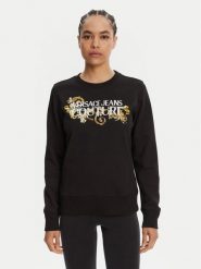 Versace Jeans Couture Bluza 78HAIC06 Czarny Regular Fit. Czarne bluzy Versace Jeans Couture, m, bez wzorów, z bawełny, bez kaptura. Za 629.99 zł.