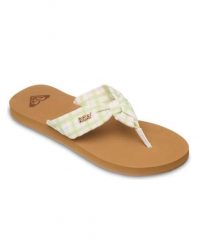 Sandały klapki japonki damskie PAIA. Czerwone klapki Roxy, bez wzorów, z bawełny, bez obcasa, bez zapięcia. Za 119.99 zł.
