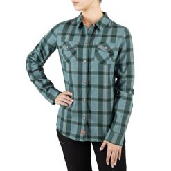 Koszula z długim rękawem damska Viking Bamboo Shamrock Lady. Niebieskie koszule Viking, xs, bez wzorów, sportowe, bez kołnierzyka, bez ramiączek. Za 229.90 zł.