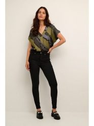 CULTURE Dżinsy - Slim fit - w kolorze czarnym rozmiar: 40. Czarne jeansy Culture, bez wzorów, z podwyższonym stanem. Za 197.63 zł.