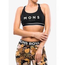 Biustonosz sportowy Mons Royale Stella X-Back Bra. Czarne bielizna sportowa Mons Royale, l, bez wzorów. Za 167.99 zł.