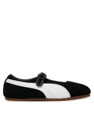 Puma Baleriny Puma Tacklette Wns 408550 01 Czarny. Czarne baleriny Puma, bez wzorów, ze skóry, bez obcasa. Za 329.99 zł.