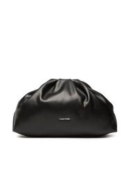 Calvin Klein Torebka Soft Nappa Clutch K60K610159 Czarny. Czarne torebki klasyczne Calvin Klein, bez wzorów, ze skóry, bez dodatków. Za 819.99 zł.