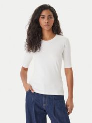 HUGO T-Shirt Darnelia 50515019 Écru Slim Fit. T-shirty Hugo, s, bez wzorów, z bawełny, bez kołnierzyka, bez ramiączek. Za 319.99 zł.