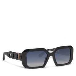 Okulary przeciwsłoneczne Guess. Czarne okulary przeciwsłoneczne Guess, z aplikacjami. Za 459.99 zł.
