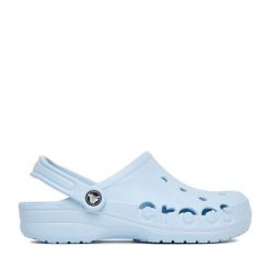 Klapki Crocs. Niebieskie klapki Crocs, bez wzorów, bez obcasa. Za 199.99 zł.