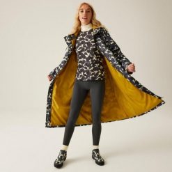 Płaszcz turystyczny damski Regatta Orla Long Quilt. Szare płaszcze Regatta, m, bez wzorów, z poliesteru, z kapturem. Za 352.00 zł.