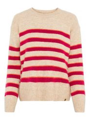 Camel Active Sweter w kolorze beżowo-czerwonym rozmiar: L. Brązowe swetry Camel Active, l, bez wzorów, bez ramiączek. Za 220.12 zł.