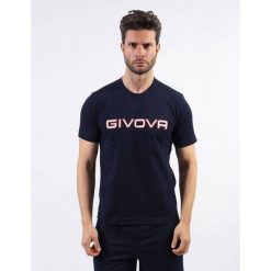 Koszulka Givova Unisex w kolorze niebieskim z bawełny. Niebieskie bluzki Givova, bez wzorów, z bawełny, eleganckie, bez kołnierzyka, bez ramiączek. Za 52.75 zł.