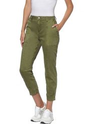 Heine Dżinsy - Slim fit - w kolorze khaki rozmiar: W34. Brązowe jeansy Heine, bez wzorów. Za 100.99 zł.