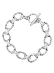 MOODE Bransoletka "Galatee" rozmiar: onesize. Szare bransoletki MOODE, ze stali. Za 39.99 zł.