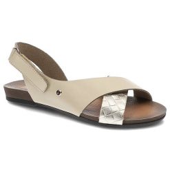 Beżowe Sandały Lemar Modne Buty Na Lato. Brązowe sandały Lemar, bez wzorów, ze skóry, eleganckie, bez obcasa, bez zapięcia. Za 209.00 zł.