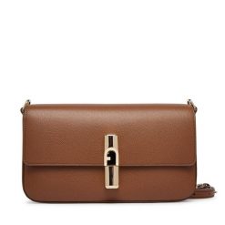Torebka Furla. Brązowe listonoszki Furla, bez wzorów, bez dodatków. Za 1,259.00 zł.