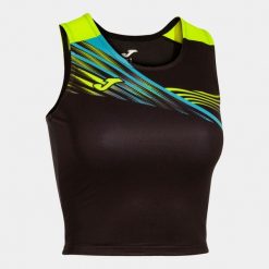 Top do biegania damski Joma Elite X. Czarne topy Joma, xl, bez wzorów, bez kołnierzyka, bez ramiączek. W wyprzedaży za 117.70 zł.