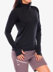 Bluza z zamkiem 1/2 damska Helly Hansen LIFA Tech Lite 1/2 Zip. Czarne bluzy Helly Hansen, l, bez wzorów, z materiału, bez kaptura. Za 337.10 zł.