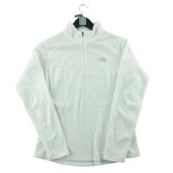 Second life - Damski bluza polarowa z wysokim kołnierzem - Stan bardzo dobry. Białe bluzy The North Face, m, bez wzorów, z materiału, bez kaptura. Za 146.96 zł.