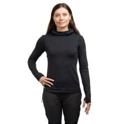 Bluza trekkingowa damska Arc'teryx Taema Thermal Hoody. Czarne bluzy Arc'teryx, bez wzorów, bez kaptura. Za 328.99 zł.