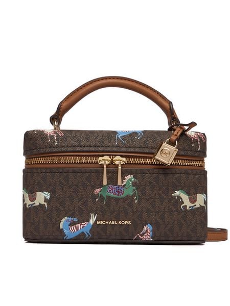 MICHAEL Michael Kors Torebka 32R6GQ1C0U Brązowy. Brązowe torebki klasyczne MICHAEL Michael Kors, bez wzorów, ze skóry, bez dodatków. Za 989.99 zł.