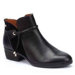 Botki Pikolinos. Czarne botki Pikolinos, bez wzorów, bez obcasa, na słupku, bez zapięcia. Za 649.99 zł.