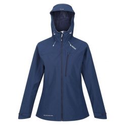 Kurtka Przeciwdeszczowa Damska Britedale LED. Niebieskie kurtki sportowe Regatta, xs, bez wzorów, bez kaptura, trekkingowe. Za 170.99 zł.