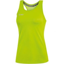 Damski tank top Jako top Run 2.0. Zielone topy JAKO, bez wzorów, bez kołnierzyka, bez ramiączek. Za 155.50 zł.