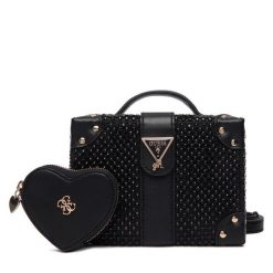 Torebka Guess. Czarne torebki klasyczne Guess, z aplikacjami, bez dodatków. Za 369.99 zł.