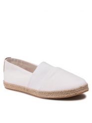 Jenny Fairy Espadryle WS21181-03 Biały. Białe espadryle Jenny Fairy, bez wzorów, z materiału, bez obcasa, bez zapięcia. Za 89.99 zł.