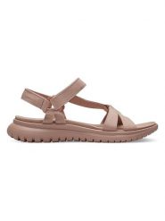 S.Oliver Sandały w kolorze szaroróżowym rozmiar: 37. Różowe sandały S.Oliver, bez wzorów, klasyczne, z otwartym noskiem, bez obcasa, bez zapięcia. Za 136.78 zł.