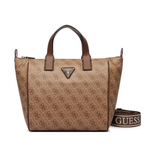 Torebka Guess. Brązowe torebki klasyczne Guess, z aplikacjami, bez dodatków. Za 342.99 zł.