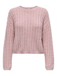 ONLY Sweter w kolorze jasnoróżowym rozmiar: XS. Różowe swetry Only, xs, bez wzorów, bez ramiączek. Za 74.95 zł.