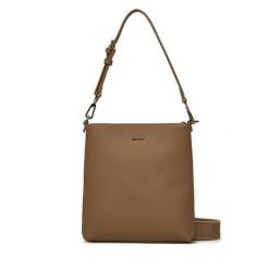 Torebka Calvin Klein. Brązowe torebki klasyczne Calvin Klein, bez wzorów, bez dodatków. Za 309.99 zł.